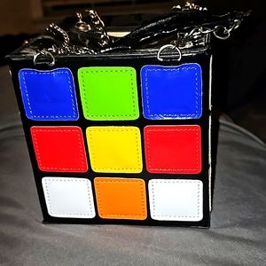 Clutch purse rubic cube large